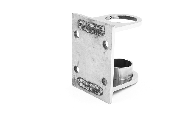 Боковой крепеж С-пластина стакан для Ø38.1 мм, (AISI 201) k339-3 4 Боковой крепеж С-пластина стакан для Ø38.1 мм, (AISI 201) k339-3 4