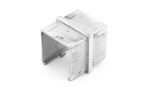 Соединитель для поручня с пазом 40х40 мм, полированный, (AISI 304) k545 6 Соединитель для поручня с пазом 40х40 мм, полированный, (AISI 304) k545 6