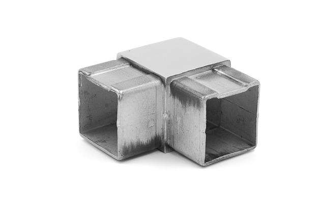 Поворот поручня 40х40 мм, нержавеющая сталь AISI 304, полированная k365 3