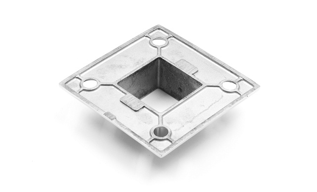 Фланец для трубы 40х40 мм, литой, полированный, (AISI 304) k223 4 Фланец для трубы 40х40 мм, литой, полированный, (AISI 304) k223 4