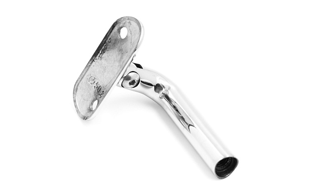 Держатель поручня выносной на стойку, с регулируемым ложементом под трубу Ø50.8 мм, полированный, (AISI 304) k261-4 4 Держатель поручня выносной на стойку, с регулируемым ложементом под трубу Ø50.8 мм, полированный, (AISI 304) k261-4 4