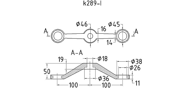 K289-I, I-спайдер-200 мм, AISI 316, 2х26х38, 1х18х36/40 мм, нагрузки: 1кН, 2кН k289-I 2 K289-I, I-спайдер-200 мм, AISI 316, 2х26х38, 1х18х36/40 мм, нагрузки: 1кН, 2кН k289-I 2