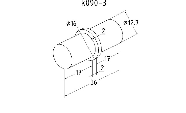 Соединитель трубы Ø16х1.5 мм. внутренний AISI 316 k090-3  2 Соединитель трубы Ø16х1.5 мм. внутренний AISI 316 k090-3  2
