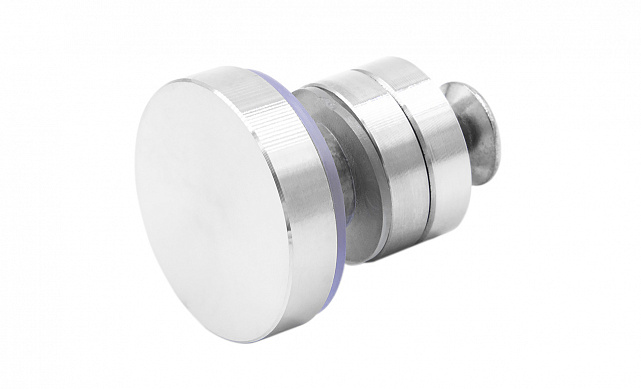 Крепление трека к стеклу AISI 304 шлифованное t449 SSS  5