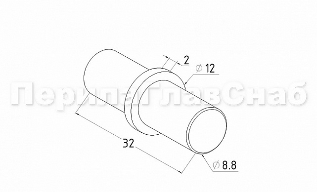 Соединитель трубы Ø12х1.5 мм, внутренний, AISI 304 k081 2 Соединитель трубы Ø12х1.5 мм, внутренний, AISI 304 k081 2