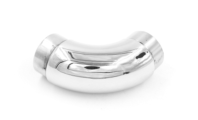 Отвод поручня под Ø42.4х1.5 мм, 90°, литой, полированный, с вставками (AISI 201) k383-3 4 Отвод поручня под Ø42.4х1.5 мм, 90°, литой, полированный, с вставками (AISI 201) k383-3 4