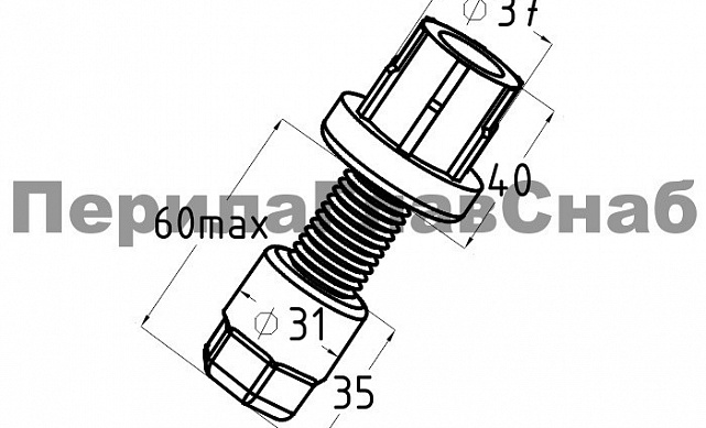 Заглушка для Ø38.1 мм, полированная, (AISI 304) k561 2 Заглушка для Ø38.1 мм, полированная, (AISI 304) k561 2