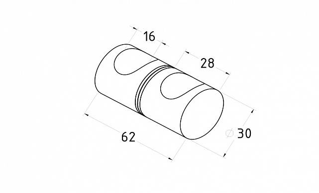 Ручка-кноб для двери 32х38 мм латунь-хром, полированная t696 PC 2 Ручка-кноб для двери 32х38 мм латунь-хром, полированная t696 PC 2