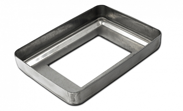 Низ стойки под трубу 105х75х0.8 мм для трубы 61х41 мм, полированный 400 Grit (AISI 304) k399 3 Низ стойки под трубу 105х75х0.8 мм для трубы 61х41 мм, полированный 400 Grit (AISI 304) k399 3