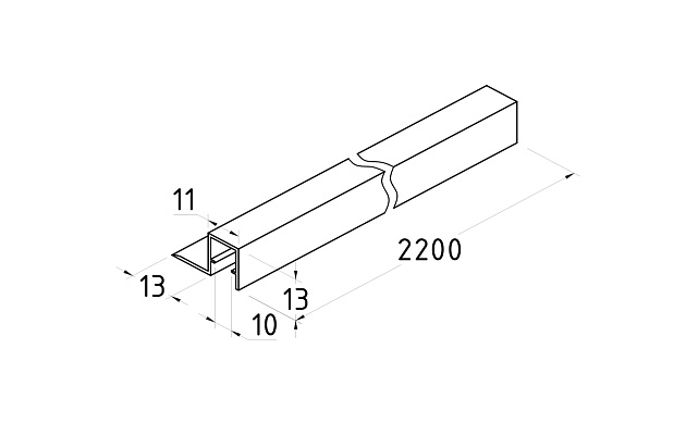 Уплотнитель для стекла в душевую кабину 10 мм стекло-стекло 2200 мм t222 2 Уплотнитель для стекла в душевую кабину 10 мм стекло-стекло 2200 мм t222 2