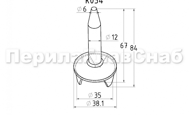 Наконечник палец (солдатик) на стойку Ø38.1 мм, без ложемента, литой, полированный, под сварку, облегченный, нержавеющий AISI 304, k034 2 Наконечник палец (солдатик) на стойку Ø38.1 мм, без ложемента, литой, полированный, под сварку, облегченный, нержавеющий AISI 304, k034 2