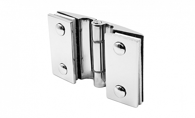 Петля душевая, стекло-стекло 180°, без реза, нерж, полированная t313 PSS 6 Петля душевая, стекло-стекло 180°, без реза, нерж, полированная t313 PSS 6