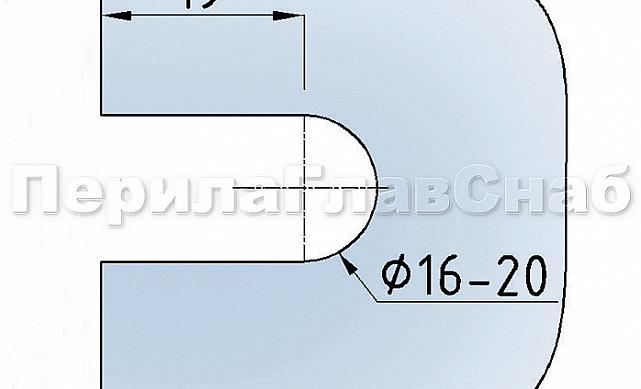 Коннектор для душевой кабины стена-стекло 90° 45х45 мм латунь-хром, полированный t722 PC 3