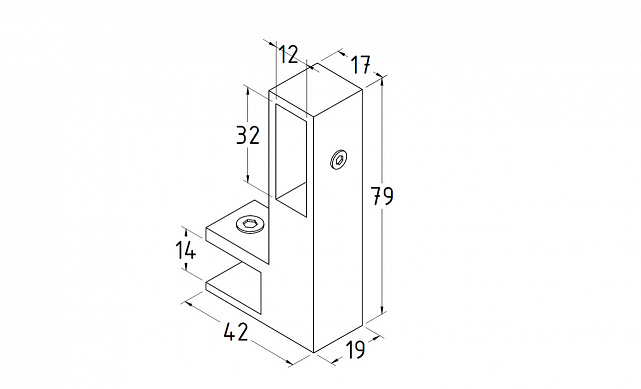 Коннектор труба-стекло, для трубы 30х10, шлиф. t466 SSS 2 Коннектор труба-стекло, для трубы 30х10, шлиф. t466 SSS 2