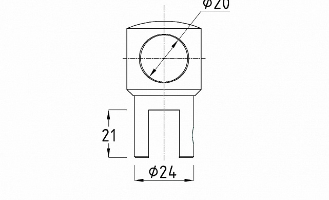 Крепежный элемент труба-стекло глухой для трубы 19 мм, полированный t913 PC 3 Крепежный элемент труба-стекло глухой для трубы 19 мм, полированный t913 PC 3