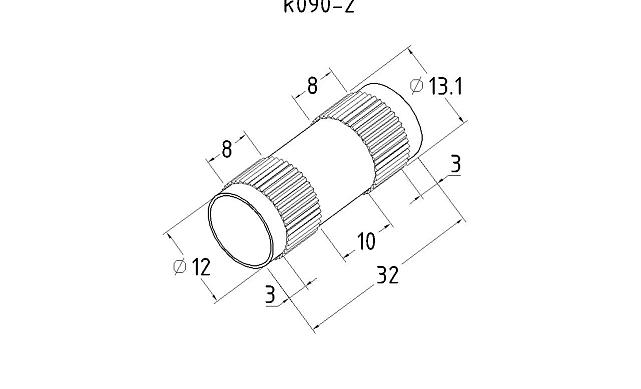 Соединитель трубы Ø16х1.5мм, внутренний, полированный AISI 304 k090-2 2