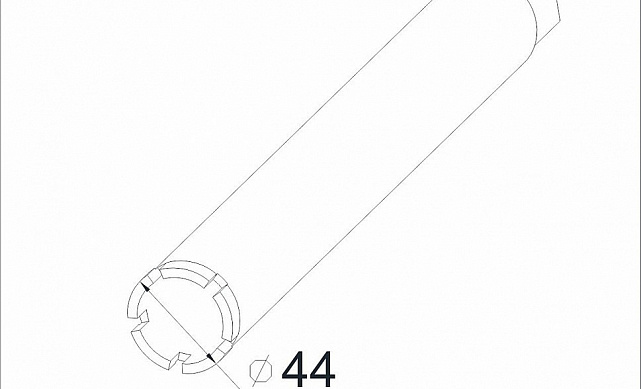 (Расходн.) коронка алмазная Ø44мм k952 3 (Расходн.) коронка алмазная Ø44мм k952 3