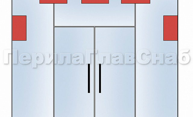 Коннектор стена-стекло 53х106, шлифованный t195 SSS 3 Коннектор стена-стекло 53х106, шлифованный t195 SSS 3
