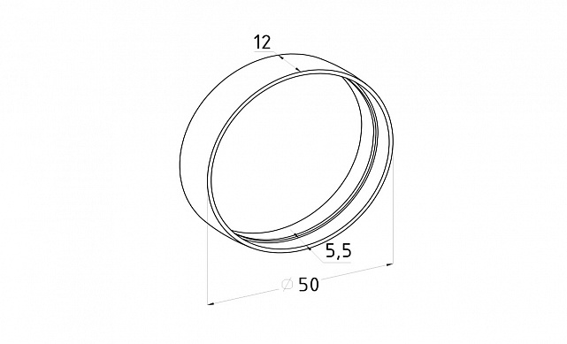 Соединитель деревянного поручня (кольцо, БЕЗ ЗАУСЕНЦЕВ) 12 мм Ф-0343 2 Соединитель деревянного поручня (кольцо, БЕЗ ЗАУСЕНЦЕВ) 12 мм Ф-0343 2