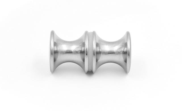 Дверная ручка "кноб", алюминий-хром, шлиф t691 ALSS 5