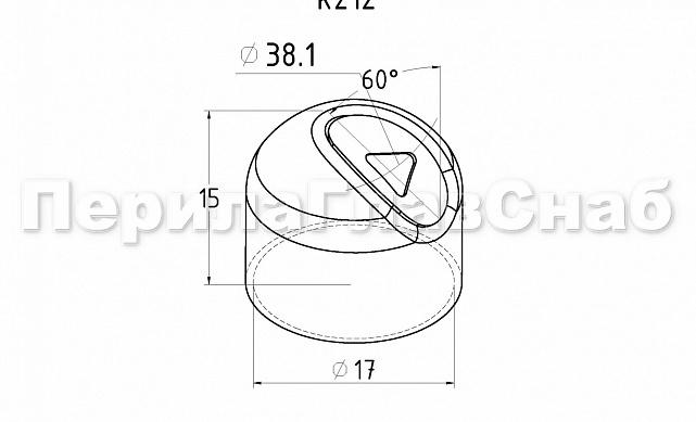 Наконечник штампованный (СПС) косой 30° на трубу Ø16 мм, для поручня Ø38.1 мм, полированный, нержавеющий, (AISI 304) k212 2 Наконечник штампованный (СПС) косой 30° на трубу Ø16 мм, для поручня Ø38.1 мм, полированный, нержавеющий, (AISI 304) k212 2