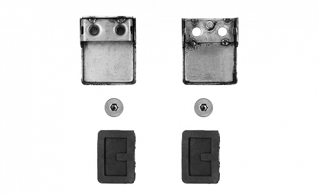 Стеклодержатель штампованный, под стекло 8 мм (4+4 мм), на плоскость 40х24х48 полированный (AISI 304) k352 7 Стеклодержатель штампованный, под стекло 8 мм (4+4 мм), на плоскость 40х24х48 полированный (AISI 304) k352 7