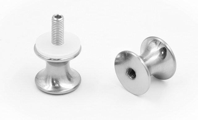 Дверная ручка "кноб", алюминий-хром, шлиф t691 ALSS 4 Дверная ручка "кноб", алюминий-хром, шлиф t691 ALSS 4