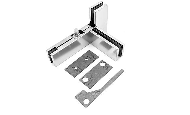 Фитинг угловой с осью и ребром жесткости, правый, шлифованный t141R SSS 12