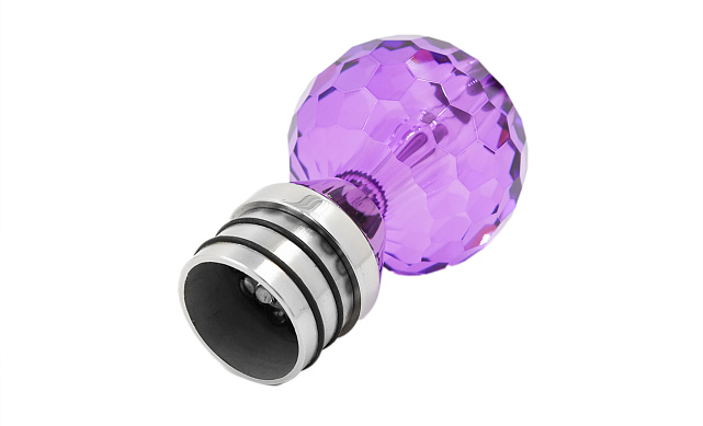 Стеклянный шар, наконечник на стойку Ø50.8 мм, с алюминиевой системой фиксации, розовый k249 4 Стеклянный шар, наконечник на стойку Ø50.8 мм, с алюминиевой системой фиксации, розовый k249 4