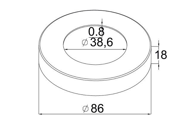 Низ стойки 38.1/86 х 18 х 0.8, полированный (AISI 304) #400 k043-2 3 Низ стойки 38.1/86 х 18 х 0.8, полированный (AISI 304) #400 k043-2 3