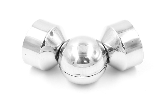 Поворот дер./пласт. поручня Ø49х0.8 мм, полированный, (AISI 201) k053-4 4 Поворот дер./пласт. поручня Ø49х0.8 мм, полированный, (AISI 201) k053-4 4