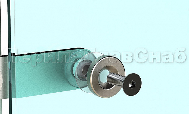 Готовая стойка 40х40х950 мм, деревянная, со вставками из нержавеющей стали 2х100 мм с 2 пластинчатыми стеклодержателями k740-2 3 Готовая стойка 40х40х950 мм, деревянная, со вставками из нержавеющей стали 2х100 мм с 2 пластинчатыми стеклодержателями k740-2 3