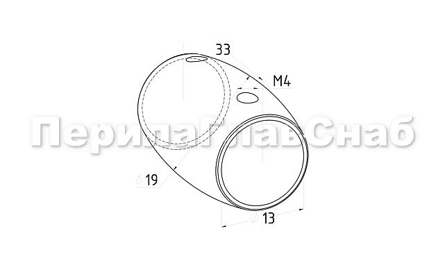 Соединитель ригеля бочонок Ø12.0х1.5 мм, AISI 201 k062-12 3