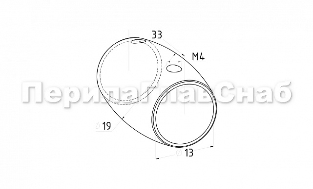 Соединитель ригеля бочонок Ø12.0х1.5 мм, полированный, AISI 304 k062-12-2 3 Соединитель ригеля бочонок Ø12.0х1.5 мм, полированный, AISI 304 k062-12-2 3