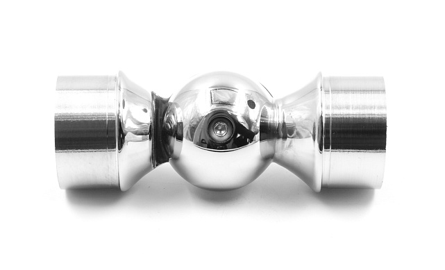 Поворот литой, регулируемый, "шар" с установочными кольцами, под Ø50.8 мм, (AISI 304) k558 4 Поворот литой, регулируемый, "шар" с установочными кольцами, под Ø50.8 мм, (AISI 304) k558 4