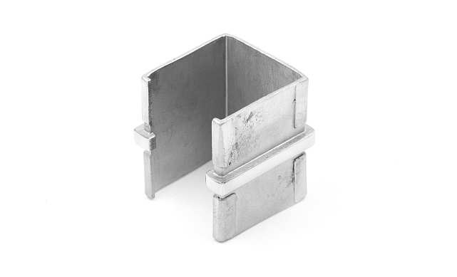 Соединитель для поручня с пазом 40х40 мм, полированный, (AISI 304) k545 4 Соединитель для поручня с пазом 40х40 мм, полированный, (AISI 304) k545 4