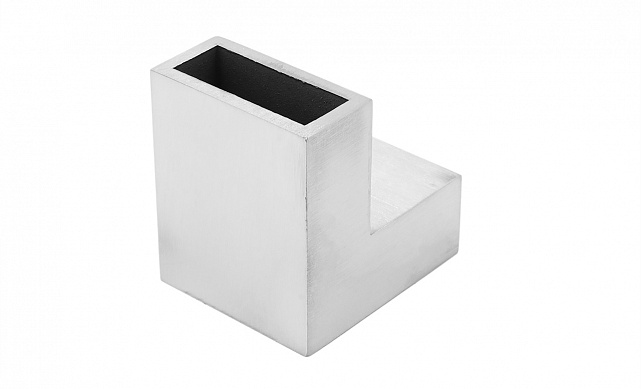 Соединитель труба-труба 90°, для трека 30х10 мм, 90°, AISI 304, шлифованный t460 SSS 6 Соединитель труба-труба 90°, для трека 30х10 мм, 90°, AISI 304, шлифованный t460 SSS 6