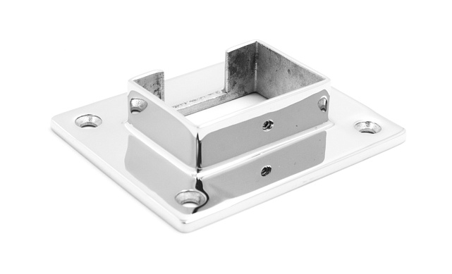 Фланец для трубы с пазом 40х60 мм, литой, полированный (AISI 304) k544 5 Фланец для трубы с пазом 40х60 мм, литой, полированный (AISI 304) k544 5