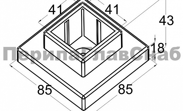Цанга под 40х40 мм, под золото (AISI 304) Фk333-88 2 Цанга под 40х40 мм, под золото (AISI 304) Фk333-88 2