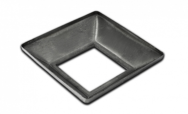 Низ стойки под трубу 40х40 мм, 80х80х1, высота 20 мм, полированный (AISI 304) k064-3 3 Низ стойки под трубу 40х40 мм, 80х80х1, высота 20 мм, полированный (AISI 304) k064-3 3