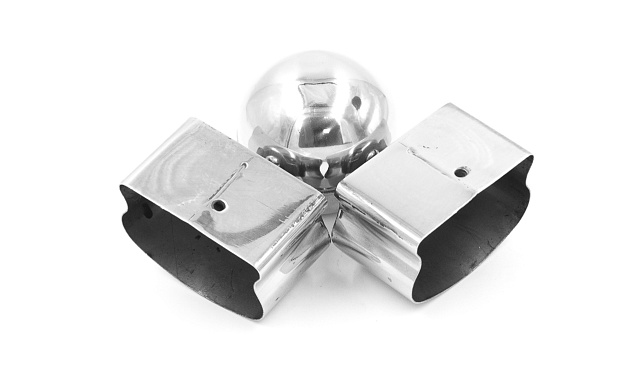 Поворот пластикового фигурного поручня, шаровый, полированный, AISI 304 k061 7 Поворот пластикового фигурного поручня, шаровый, полированный, AISI 304 k061 7