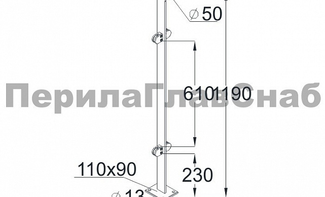 Стойка эксклюзивная с 4 зажимными стеклодержателями, крепление в пол, нерегулируемый ложемент (AISI 304) k764 2 Стойка эксклюзивная с 4 зажимными стеклодержателями, крепление в пол, нерегулируемый ложемент (AISI 304) k764 2