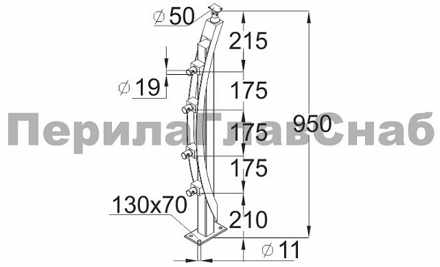 Стойка эксклюзивная из дерева с 4 держателями ригеля, крепление в пол, регулируемый ложемент (AISI 304) k779 2 Стойка эксклюзивная из дерева с 4 держателями ригеля, крепление в пол, регулируемый ложемент (AISI 304) k779 2