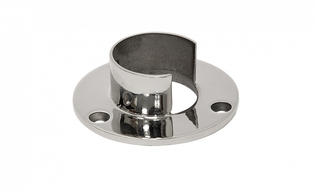 Фланец для трубы с пазом Ø48.3 мм, литой, полированный, (AISI 304) k238 4 Фланец для трубы с пазом Ø48.3 мм, литой, полированный, (AISI 304) k238 4