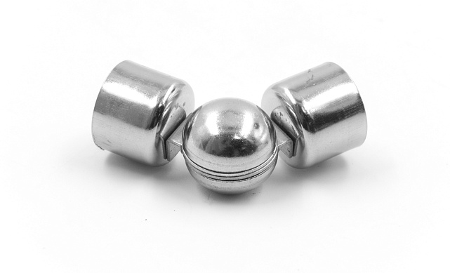 Поворот шаровый ригеля 16 мм, штампованный (AISI 304) k252 5 Поворот шаровый ригеля 16 мм, штампованный (AISI 304) k252 5