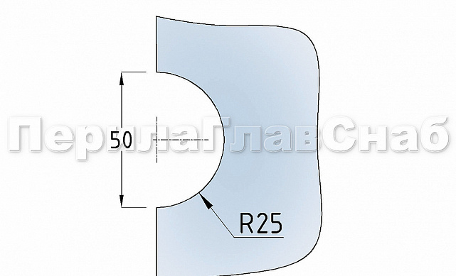 Коннектор стена-стекло с монтажной пластиной, полированный, вырез 09 t192 PSS 5 Коннектор стена-стекло с монтажной пластиной, полированный, вырез 09 t192 PSS 5