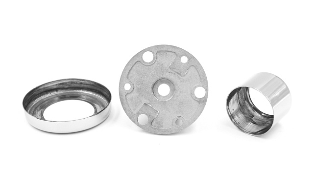 Цанга под трубу Ø42.4 мм, полированная #600, AISI 304, 3 отв. Ø7 мм, 3 отв. Ø9 мм, k334 5 Цанга под трубу Ø42.4 мм, полированная #600, AISI 304, 3 отв. Ø7 мм, 3 отв. Ø9 мм, k334 5