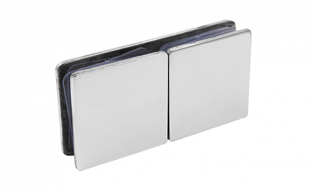 Коннектор для душевой кабины стекло-стекло 180° 45х45 мм латунь-хром, полированный 64 t724 PC 8 Коннектор для душевой кабины стекло-стекло 180° 45х45 мм латунь-хром, полированный 64 t724 PC 8