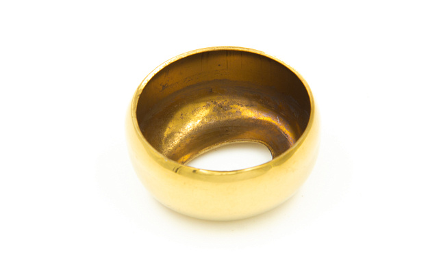 Наконечник стойки штампованный, под 90°, Ø38,1 мм, для поручня Ø50.8 мм, золото k017-88 3 Наконечник стойки штампованный, под 90°, Ø38,1 мм, для поручня Ø50.8 мм, золото k017-88 3