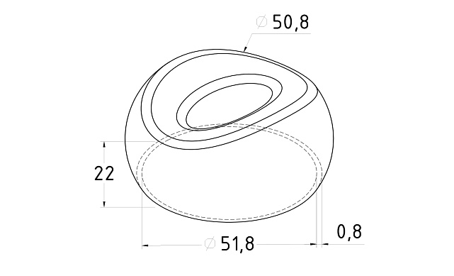 Наконечник стойки штамп, под 90° под Ø50/50 х 0,6 х AISI 201 #400 k068-8 2 Наконечник стойки штамп, под 90° под Ø50/50 х 0,6 х AISI 201 #400 k068-8 2